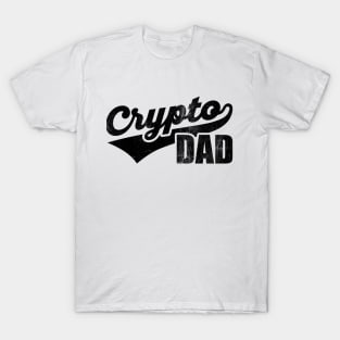 Crypto Dad Vintage Athletic Swoosh T-Shirt